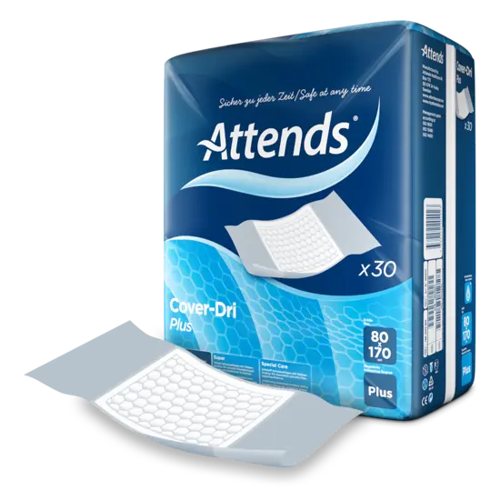 9134_PODLOZKA ATTENDS COVER DRI-PLUS 80X170 CM 30 KS